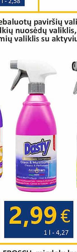 Stiklo ir paviršių valiklis / kalkių nuosėdų valiklis, 700 ml