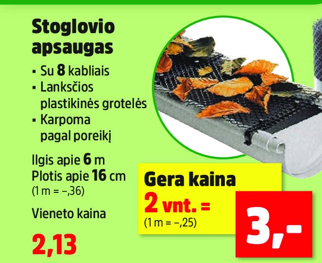Stoglovio apsaugas, 6 m