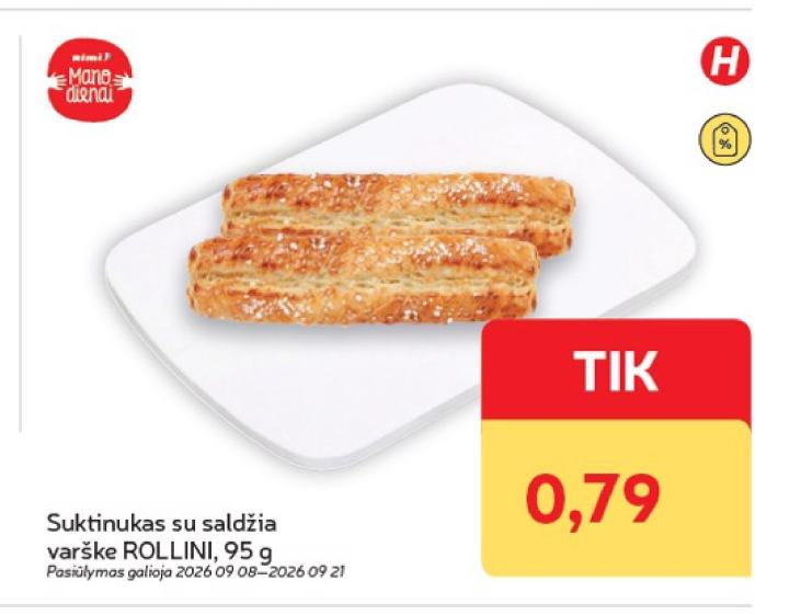 Suktinukas su saldžia varške ROLLINI, 95 g