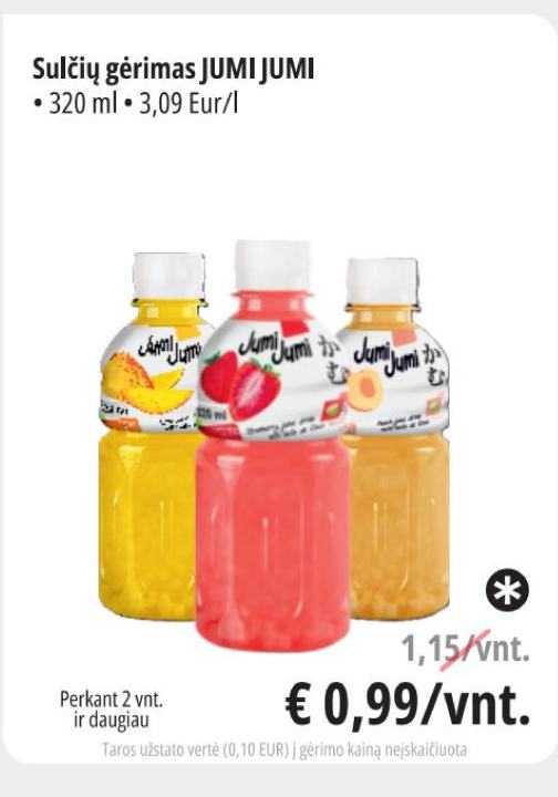 Sulčių gėrimas JUMI JUMI, 320 ml