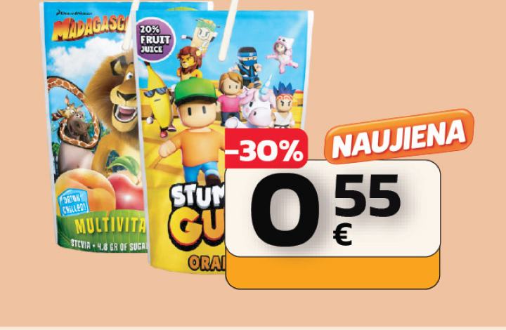 Sulčių gėrimas vaikams, 200 ml