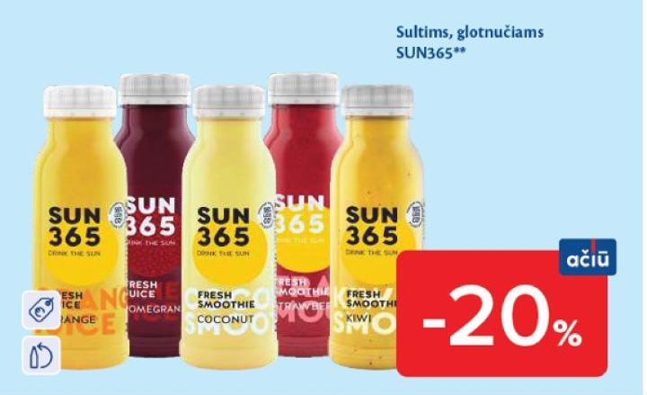 Sultims, glotnučiams SUN365
