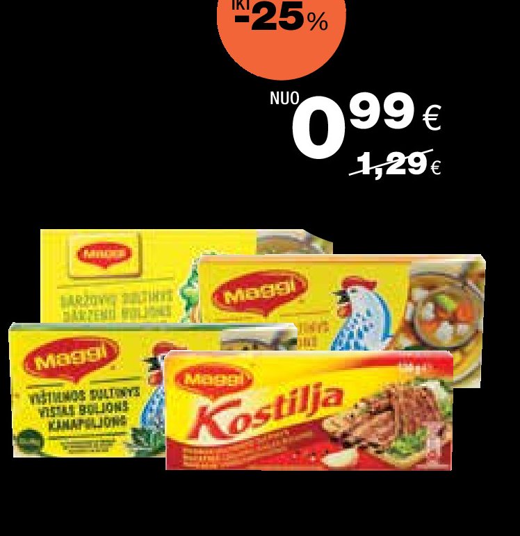 Sultinio kubeliai MAGGI