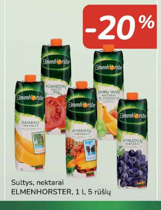 Sultys, nektarai ELMENHORSTER, 1 l
