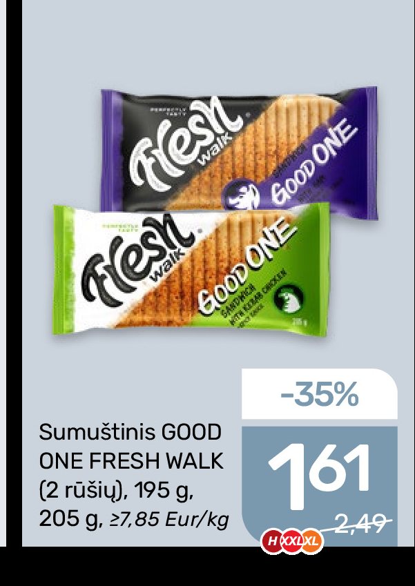 Sumuštinis GOOD ONE FRESH WALK, 195 g