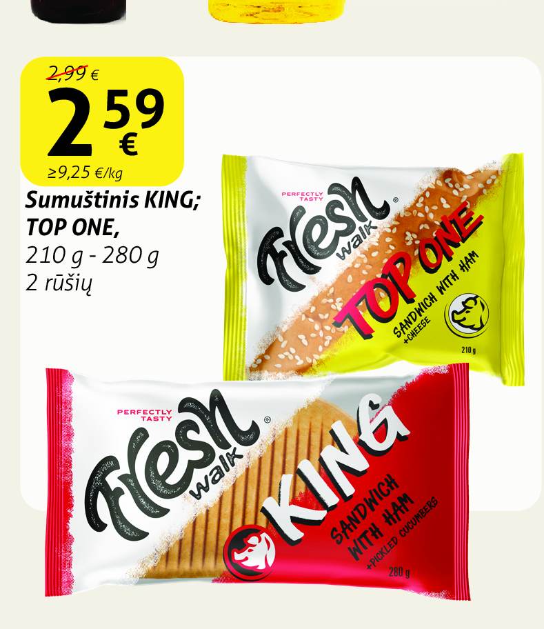 Sumuštinis KING, 210 g - 280 g
