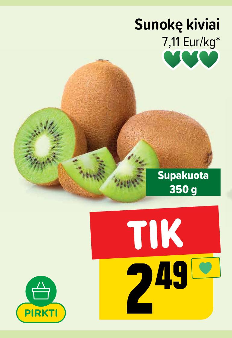 Sunokę kiviai, 350 g