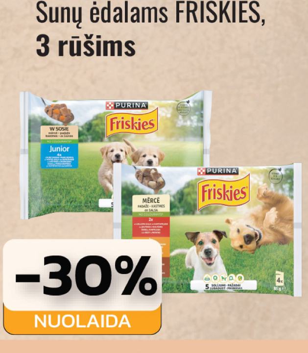 Šunų ėdalas FRISKIES