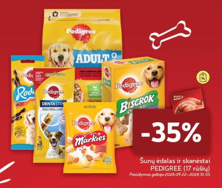 Šunų ėdalas ir skanėstai PEDIGREE