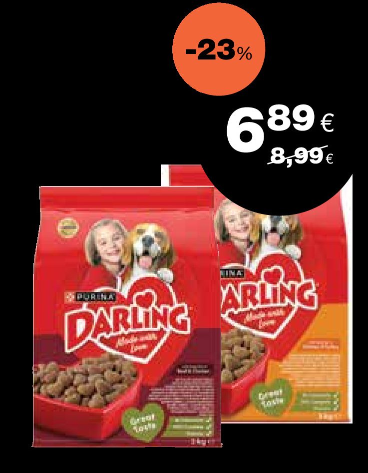 Šunų ėdalas PURINA DARLING, 3 kg
