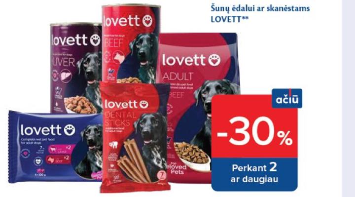 Šunų ėdalui ar skanėstams LOVETT