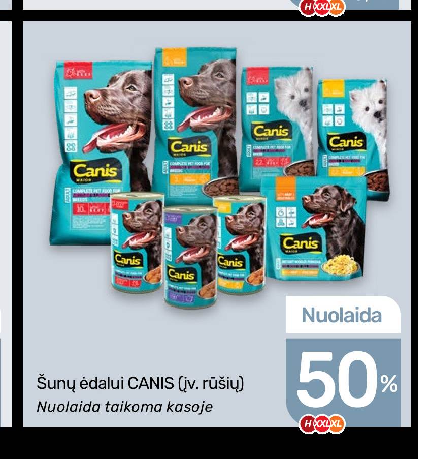 Šunų ėdalui CANIS