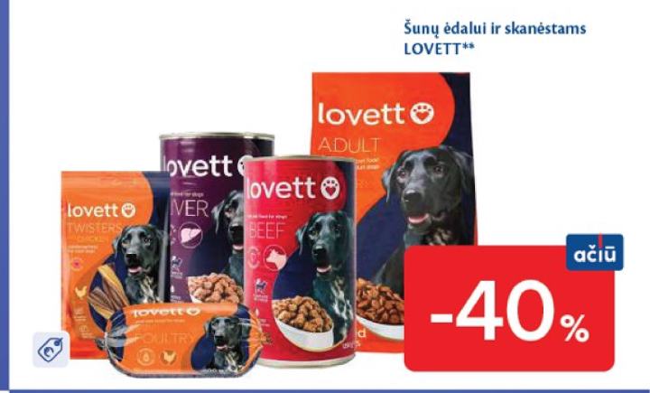 Šunų ėdalui ir skanėstams LOVETT