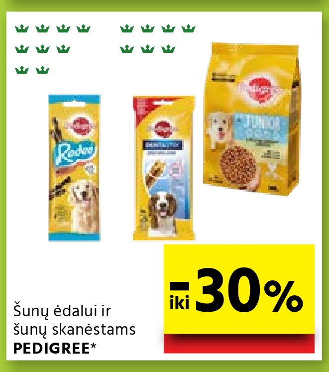 Šunų ėdalui ir šunų skanėstams PEDIGREE