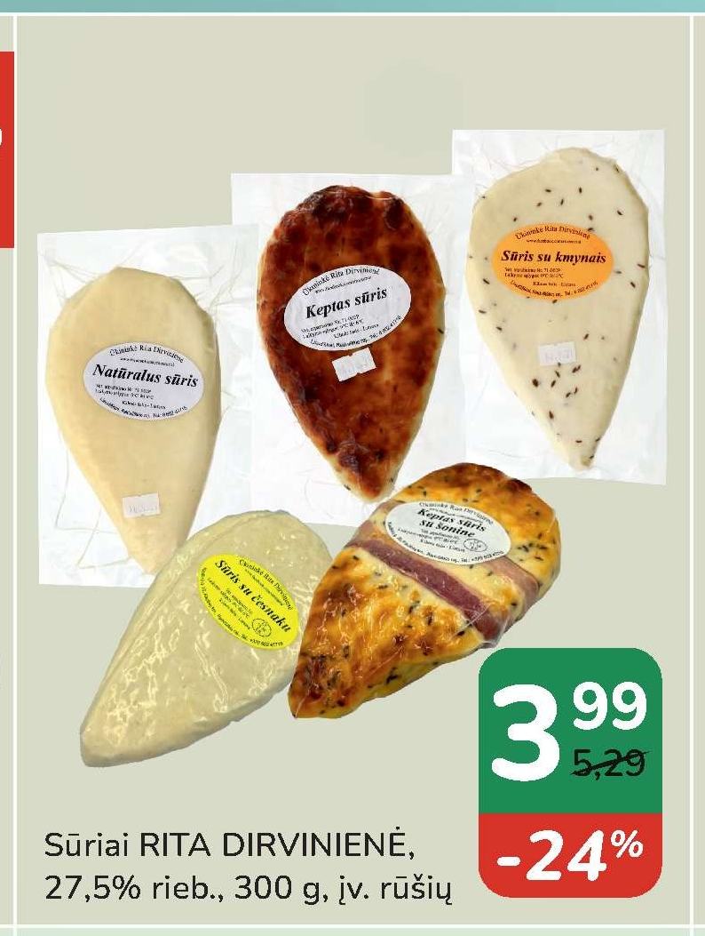 Sūriai RITA DIRVINIENĖ, 300 g