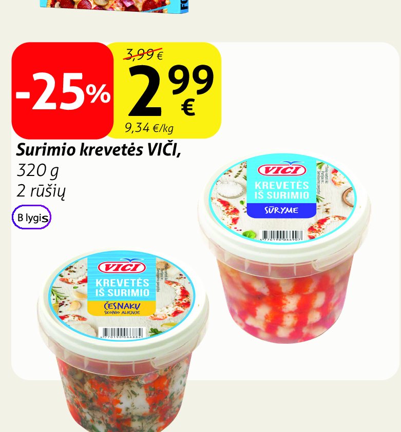 Surimio krevetės VIČI, 320 g