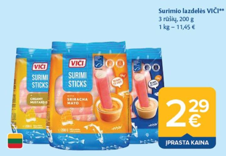 Surimio lazdelės VIČI, 200 g