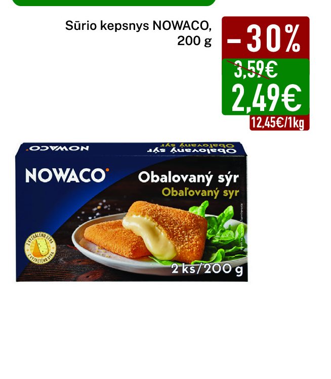 Sūrio kepsnys NOWACO, 200 g