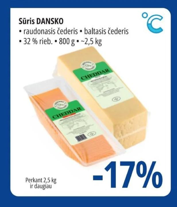 Sūris DANSKO, 800 g