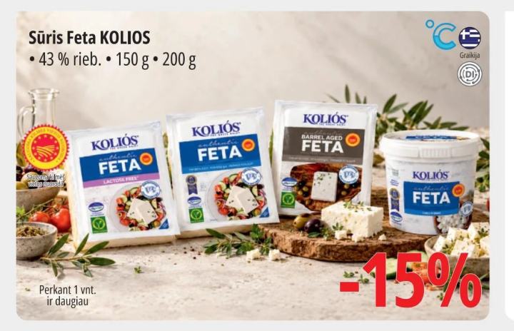 Sūris Feta KOLIOS, 150 g