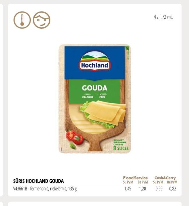 SŪRIS HOCHLAND GOUDA, 135 g