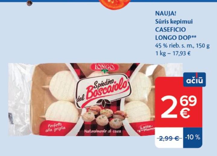 Sūris kepimui CASEFICIO LONGO DOP, 150 g