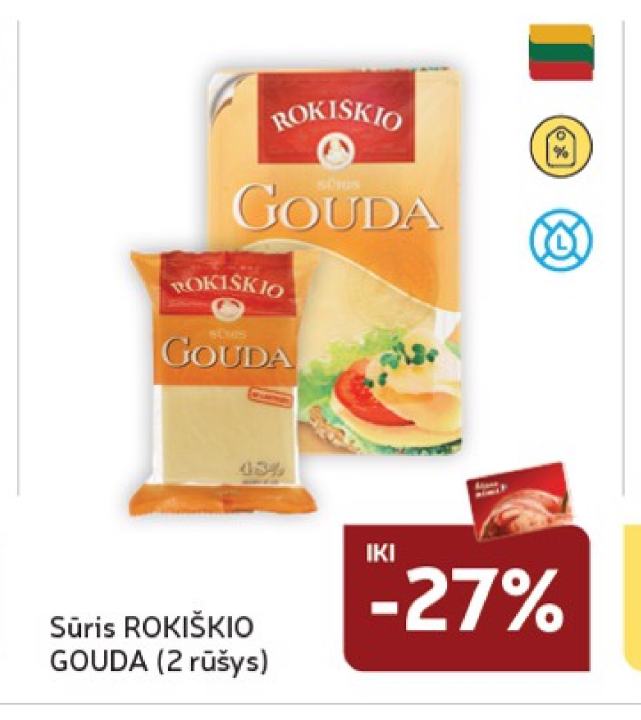 Sūris ROKIŠKIO GOUDA