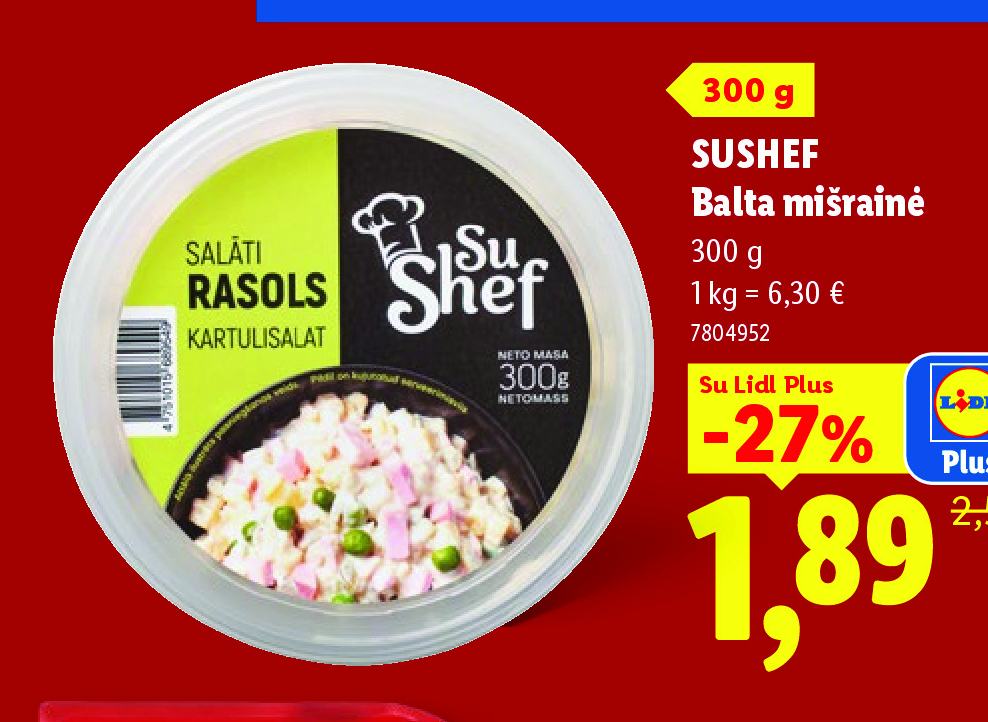 SUSHEF Balta mišrainė, 300 g