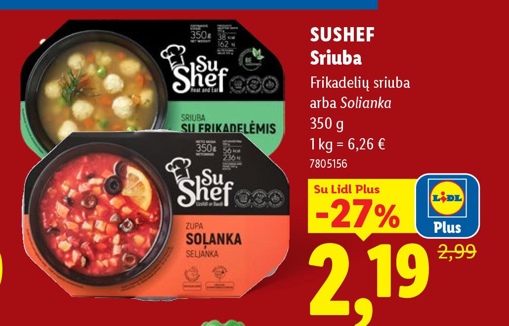 SUSHEF Sriuba, 350 g