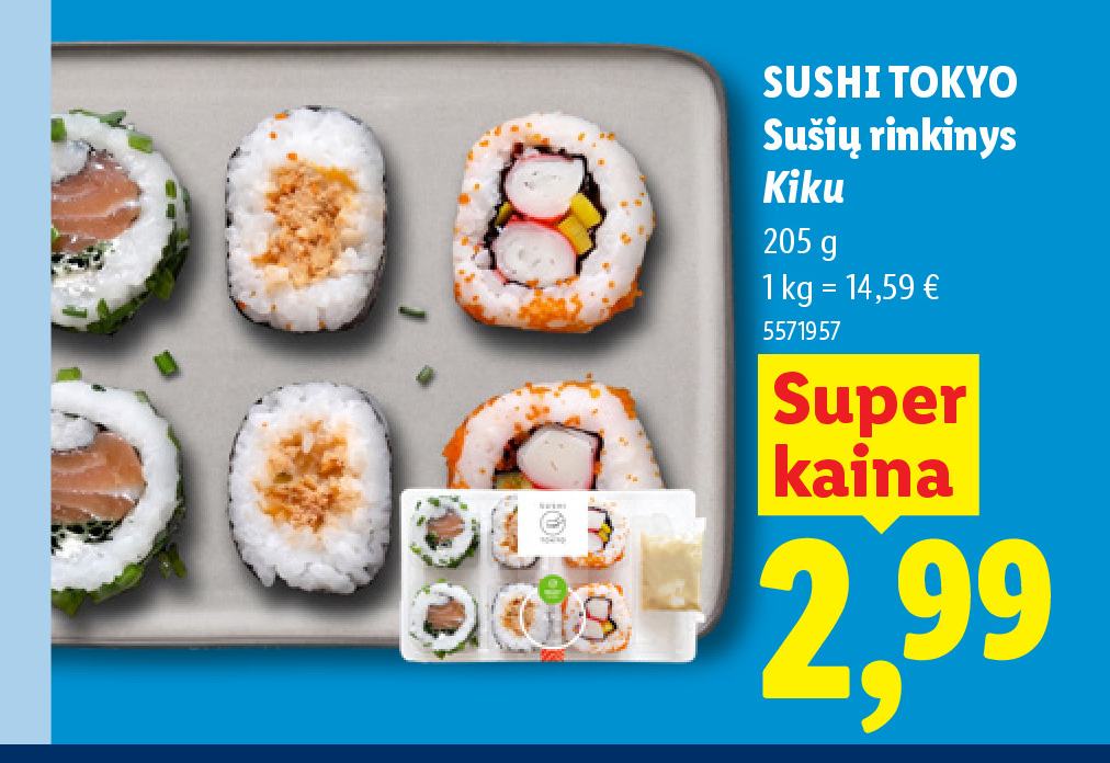 SUSHI TOKYO Sušių rinkinys Kiku, 205 g