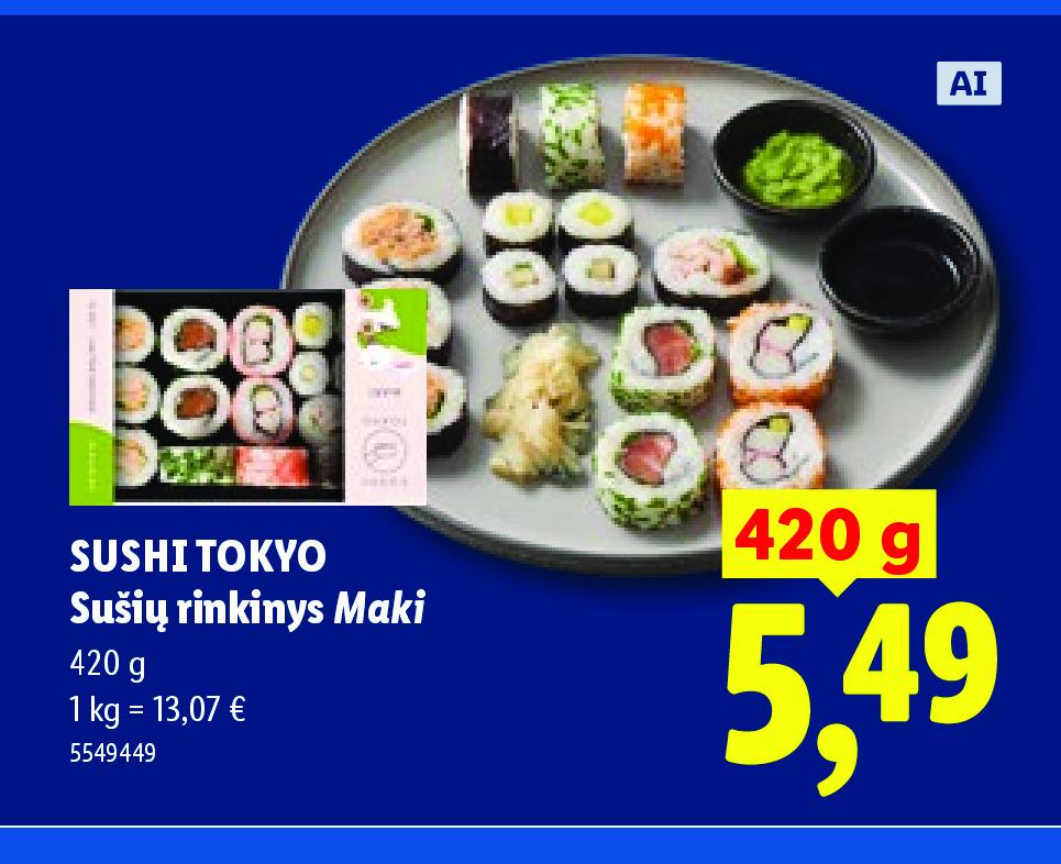 SUSHI TOKYO Sušių rinkinys Maki, 420 g