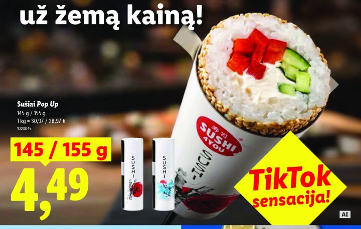 Sušiai Pop Up, 145 g
