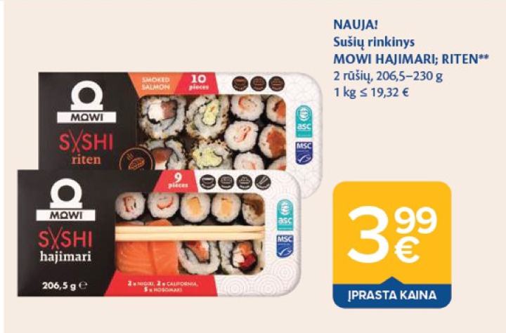 Sušių rinkinys MOWI HAJIMARI; RITEN, 230 g