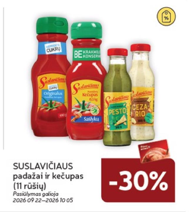 SUSLAVIČIAUS padažai ir kečupas