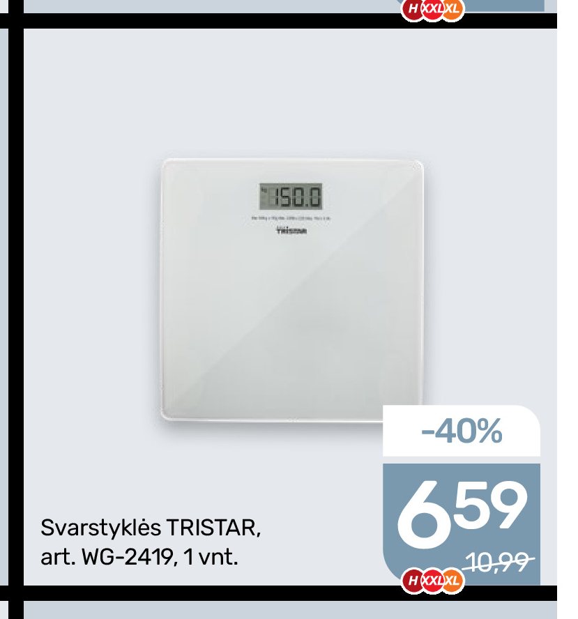 Svarstyklės TRISTAR, 1 vnt