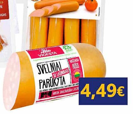 ŠVELNIAI PARŪKYTA virta dešra