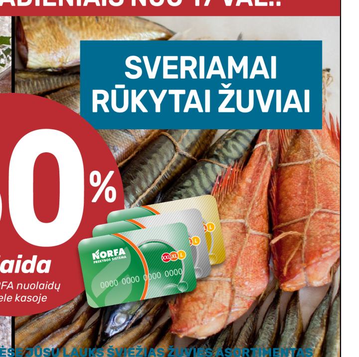SVERIAMAI RŪKYTAI ŽUVIAI