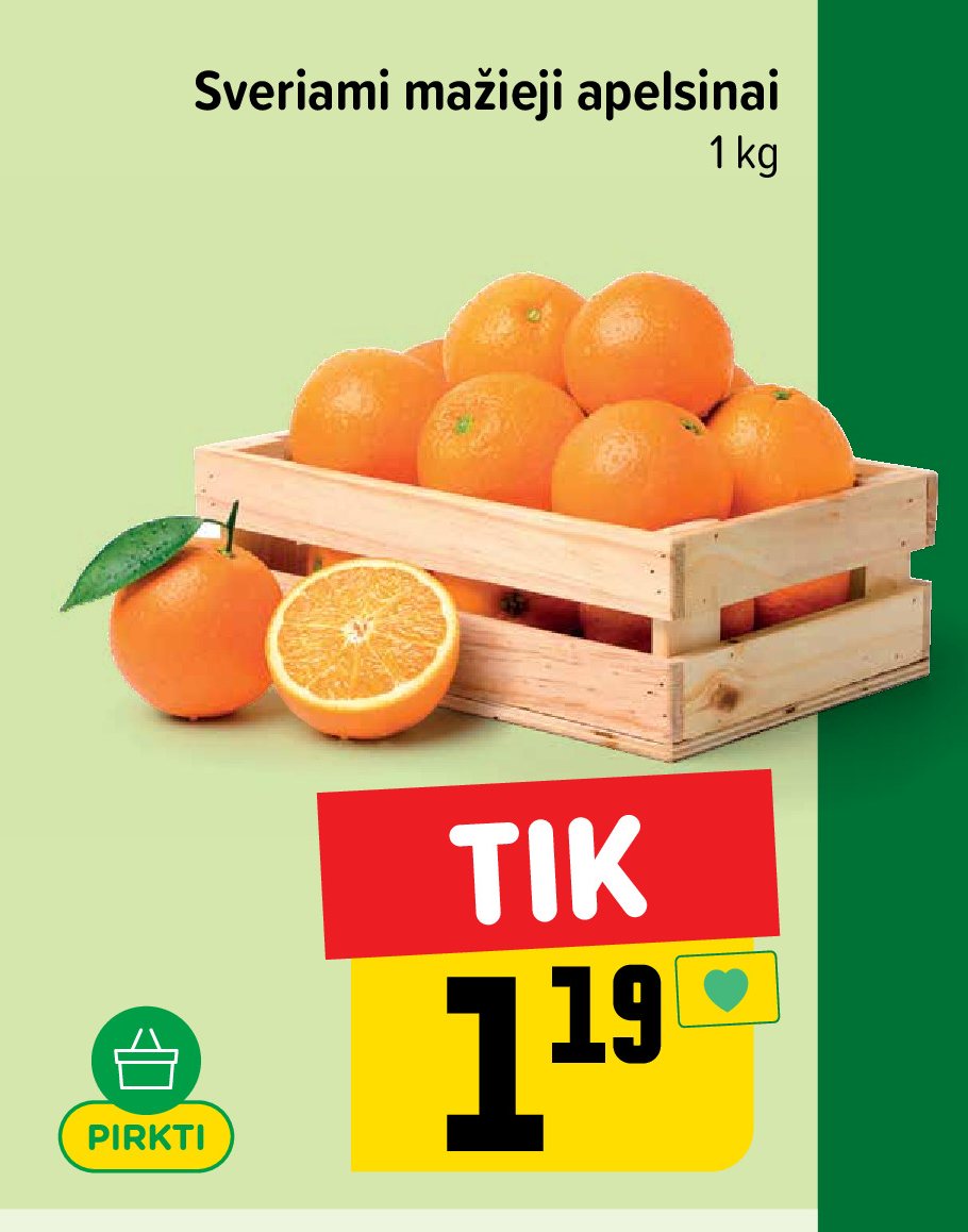 Sveriami mažieji apelsinai, 1 kg