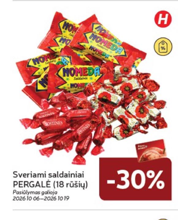 Sveriami saldainiai PERGALĖ