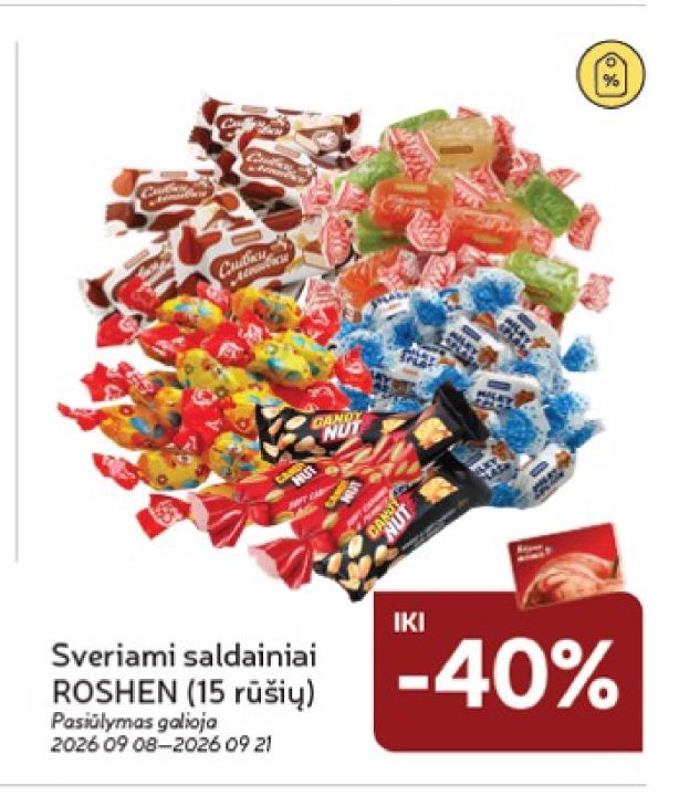 Sveriami saldainiai ROSHEN