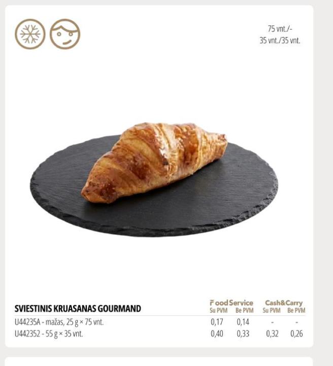 SVIESTINIS KRUASANAS GOURMAND, 25 g