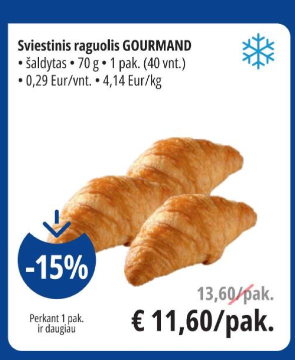 Sviestinis raguolis GOURMAND, 70 g