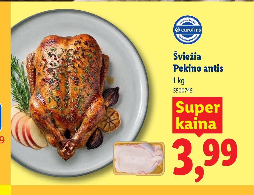 Šviežia Pekino antis, 1 kg