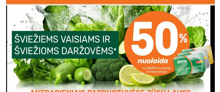 ŠVIEŽIEMS VAISIAMS IR ŠVIEŽIOMS DARŽOVĖMS