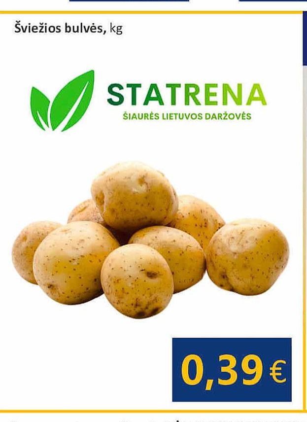 Šviežios bulvės