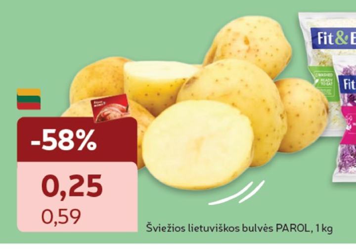 Šviežios lietuviškos bulvės PAROL, 1 kg