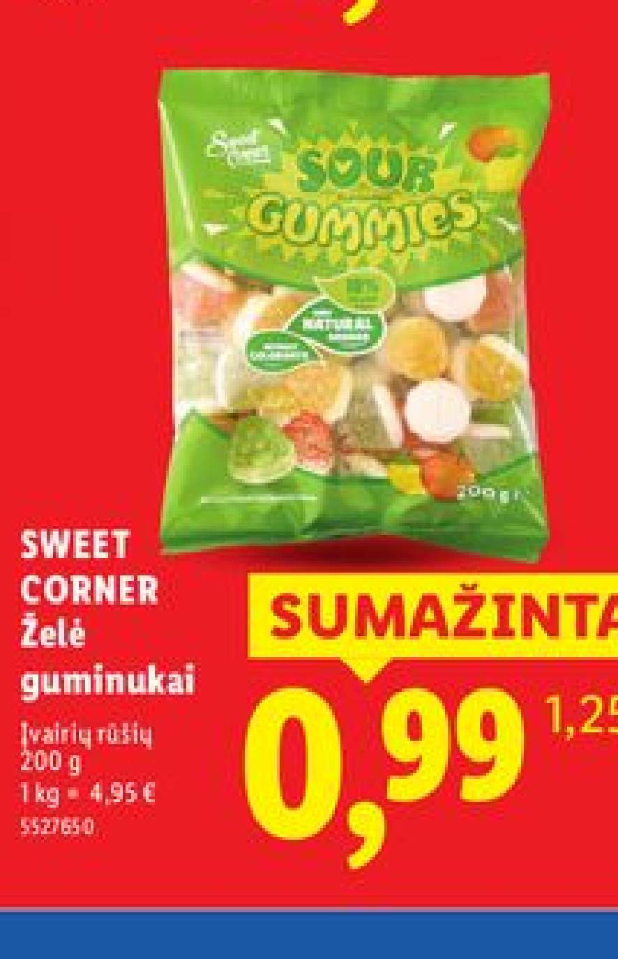 SWEET CORNER Želė guminukai, 200 g
