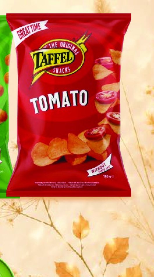 TAFFEL POMIDORŲ SKONIO BULVIŲ TRAŠKUČIAI, 165 g