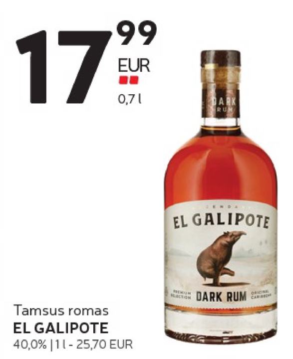 Tamsus romas EL GALIPOTE, 0.7 l