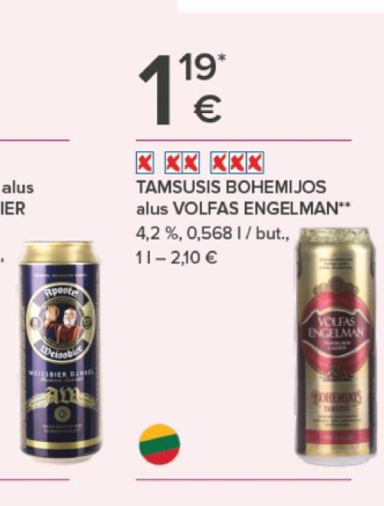 TAMSUSIS BOHEMIJOS alus VOLFAS ENGELMAN, 0.568 l